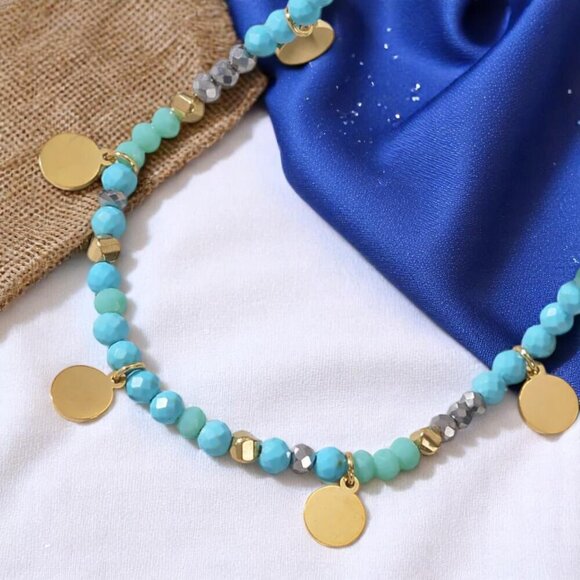 🆕️ 18K Gold Plated Stainless Steel Bracelet Set: Jade & Freshwater Pearls 🌟 - Picture 9 of 12